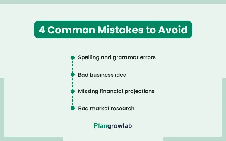 4 common business plan mistakes to avoid