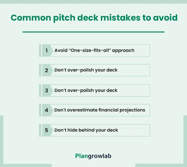 common pitch deck mistakes to avoid